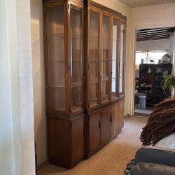China Cabinet With Beveled Glass