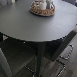 Gray Table And Chairs