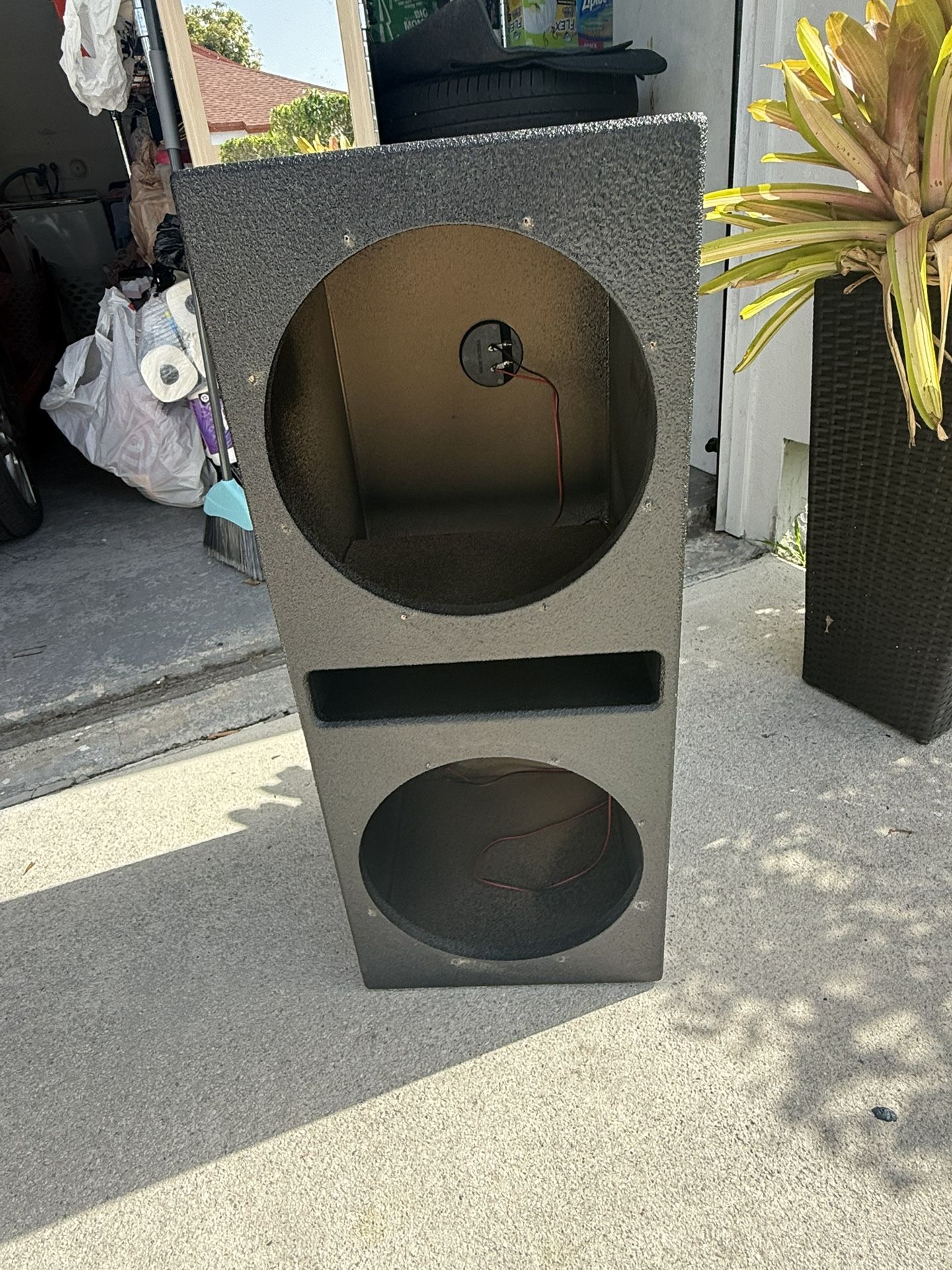 Dual 12 Ported Subwoofer Q Bomb Speaker Box