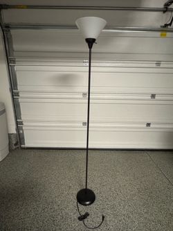 Black floor lamp