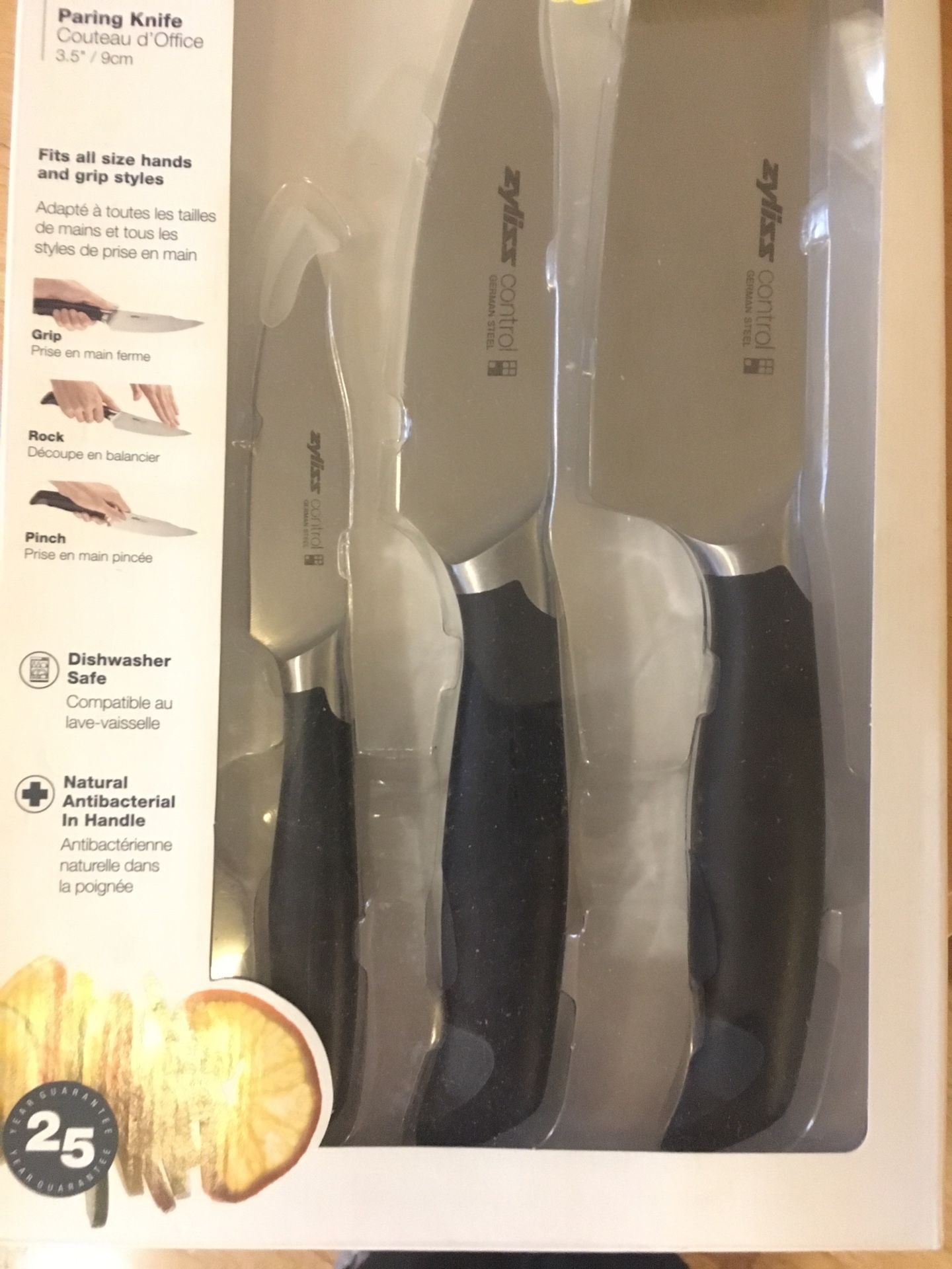 Zyliss 3 price Starter Knife Set Control Smooth Contour Handle Chef Utility Paring Knife