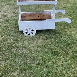 Wooden Flowers Cart