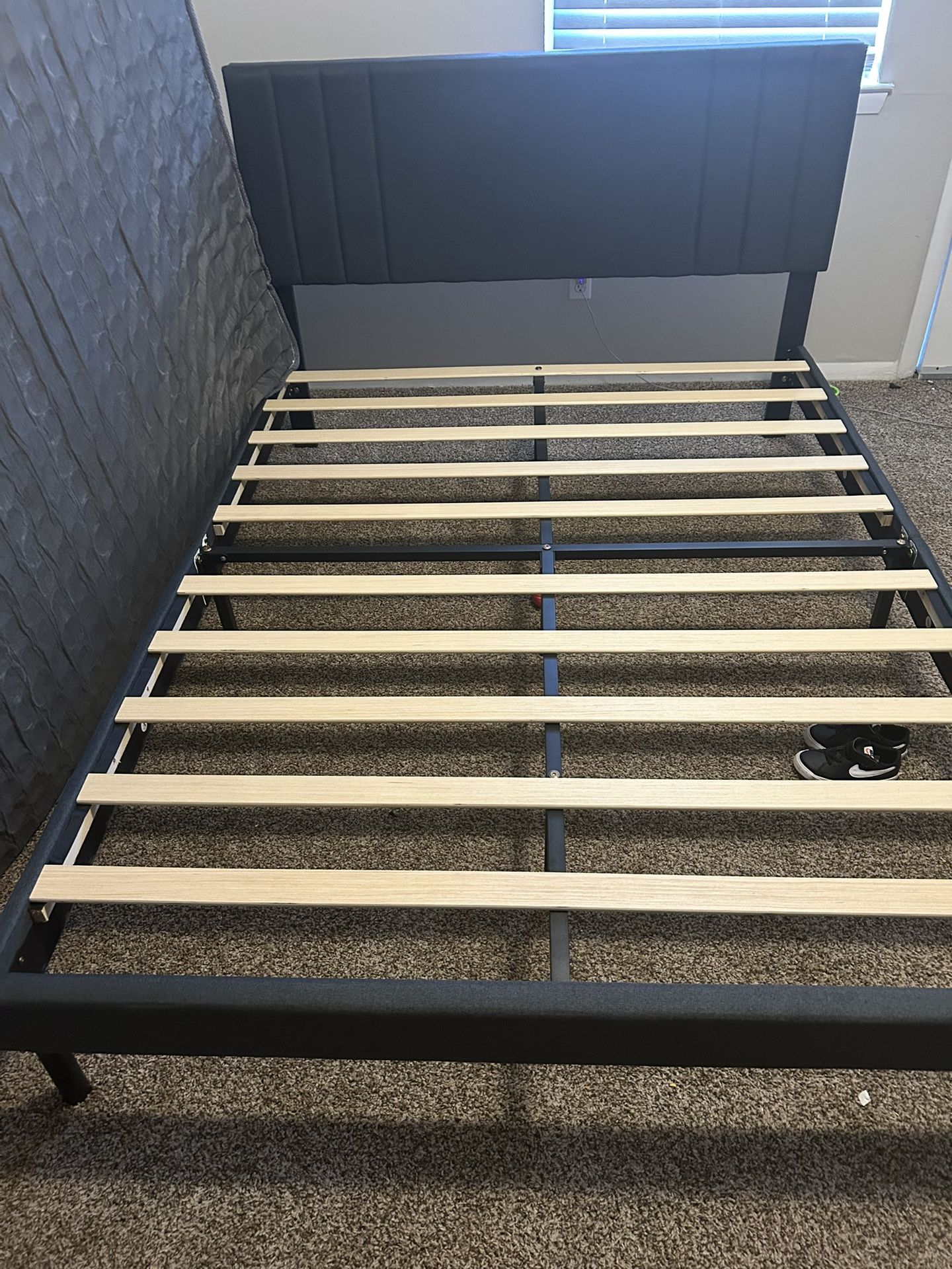 Queen Bed frame And Mattress