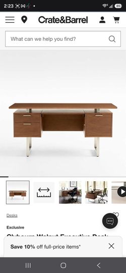 Clybourn Walnut Exexcutive Desk