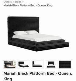 King bed with mattress
