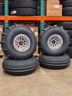New 35" Rzr Pro R Tensor Sand Paddles with MetalFX Slayer Beadlocks Wheels