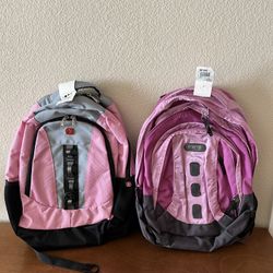New Set of 2 Trans Jansport & SwissGear Backpacks