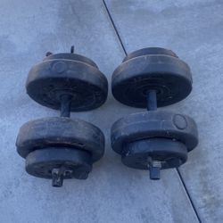 20 Pound Each Dumbells 
