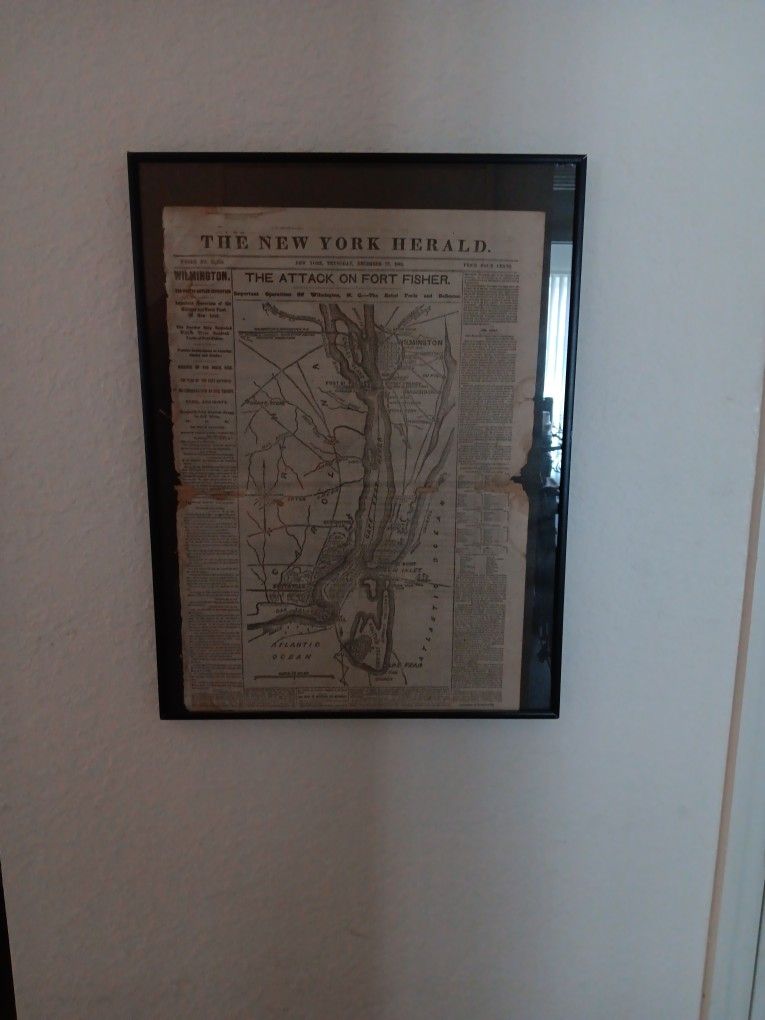 Civil War Newspaper Fort Fisher NC 12/29/1864