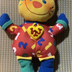 Vintage 1999 Fisher Price Talking Musical Counting 123 Kitty Cat 14" Plush Toy 