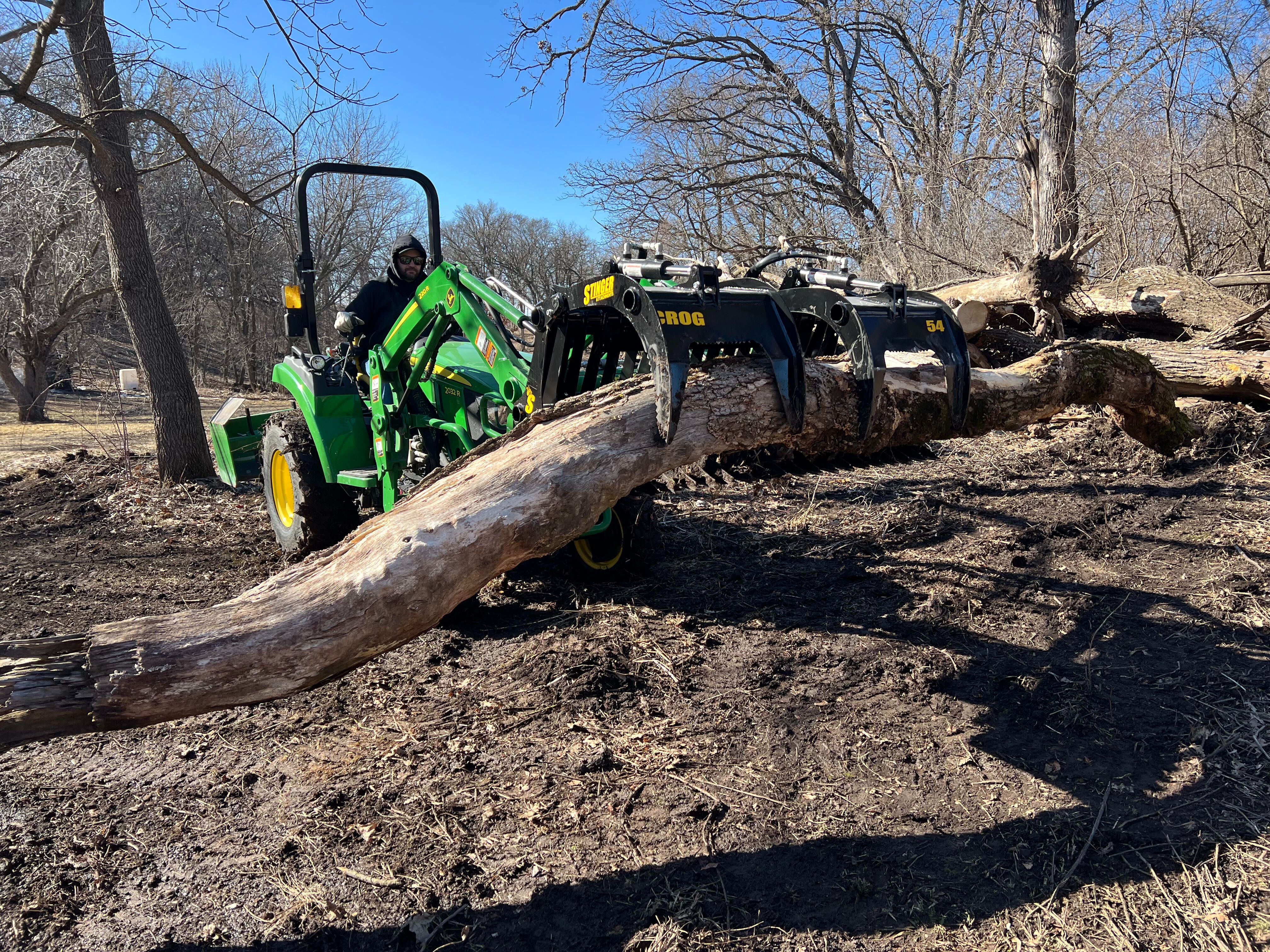 Stinger Attachments Compact Rock & Brush Grapple (CROG-54)