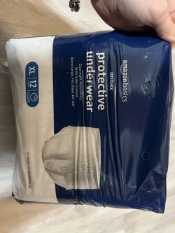 Amazon Basics Unisex Protective Underwear, Overnight Absorbency, Extra Large, 48 Count, (4 Packs of 12)