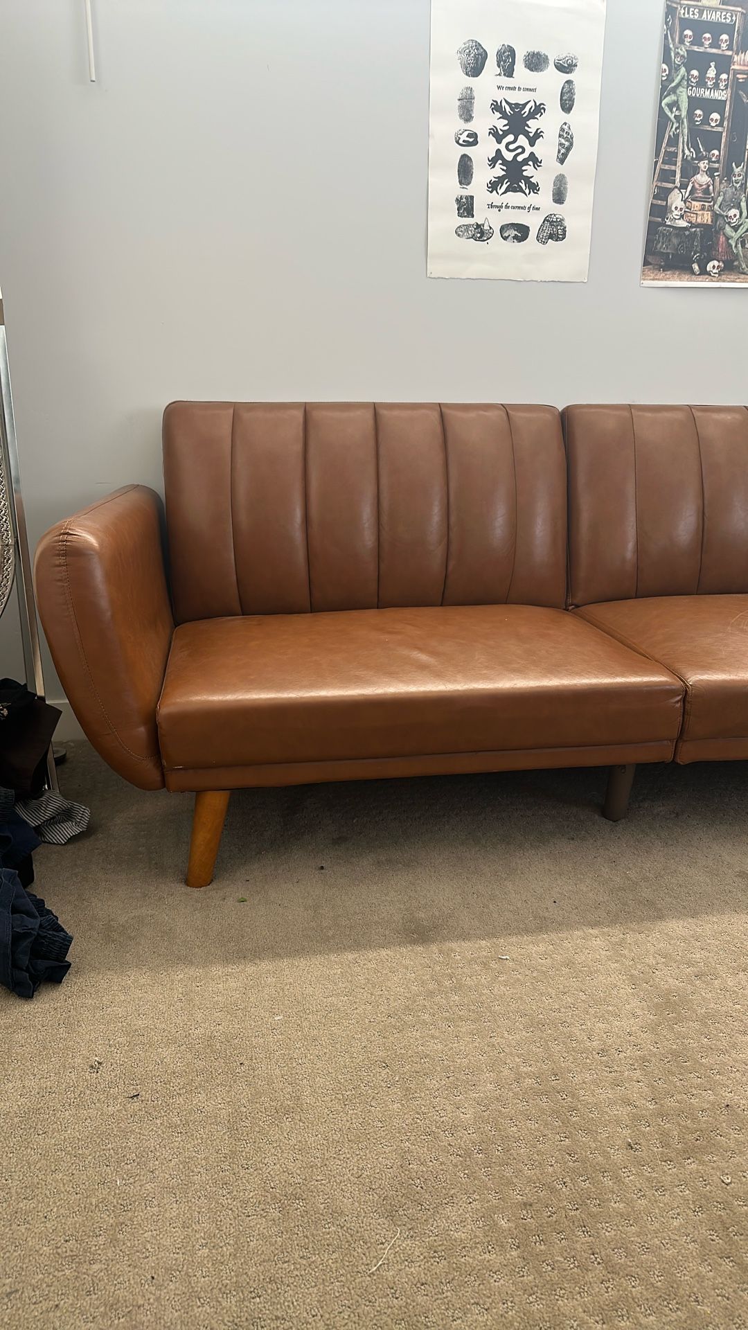 Leather Recliner Sofa