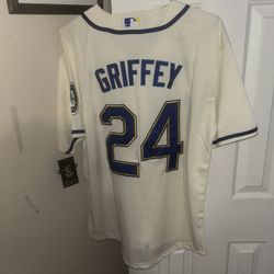 Nike Seattle Mariners Ken Griffey Jr. white jersey size L