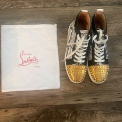 Christian Louboutin Louis spikes - Yacht Flat Calf 