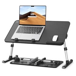 SAIJI Adjustable Foldable Laptop Desk (Black)