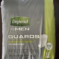 Depend For Men - more than 2 full packs worth