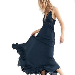 Flattering And Versatile Free People Gorgeous Maxi Dress With Lace 