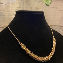 Vintage J. Crew Necklace With Rhinestone Separators