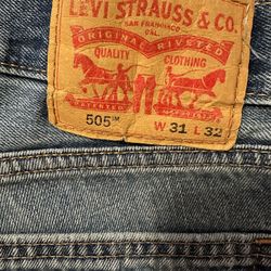 Levi’s 505 Denim Blue Jeans