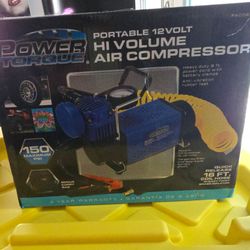 Power Torque Tools 12-Volt Hi Volume Air Compressor (PAC06503) - New In Box