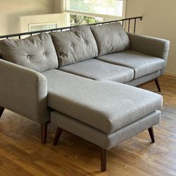 Grey/Gray Modern Sectional  Couch