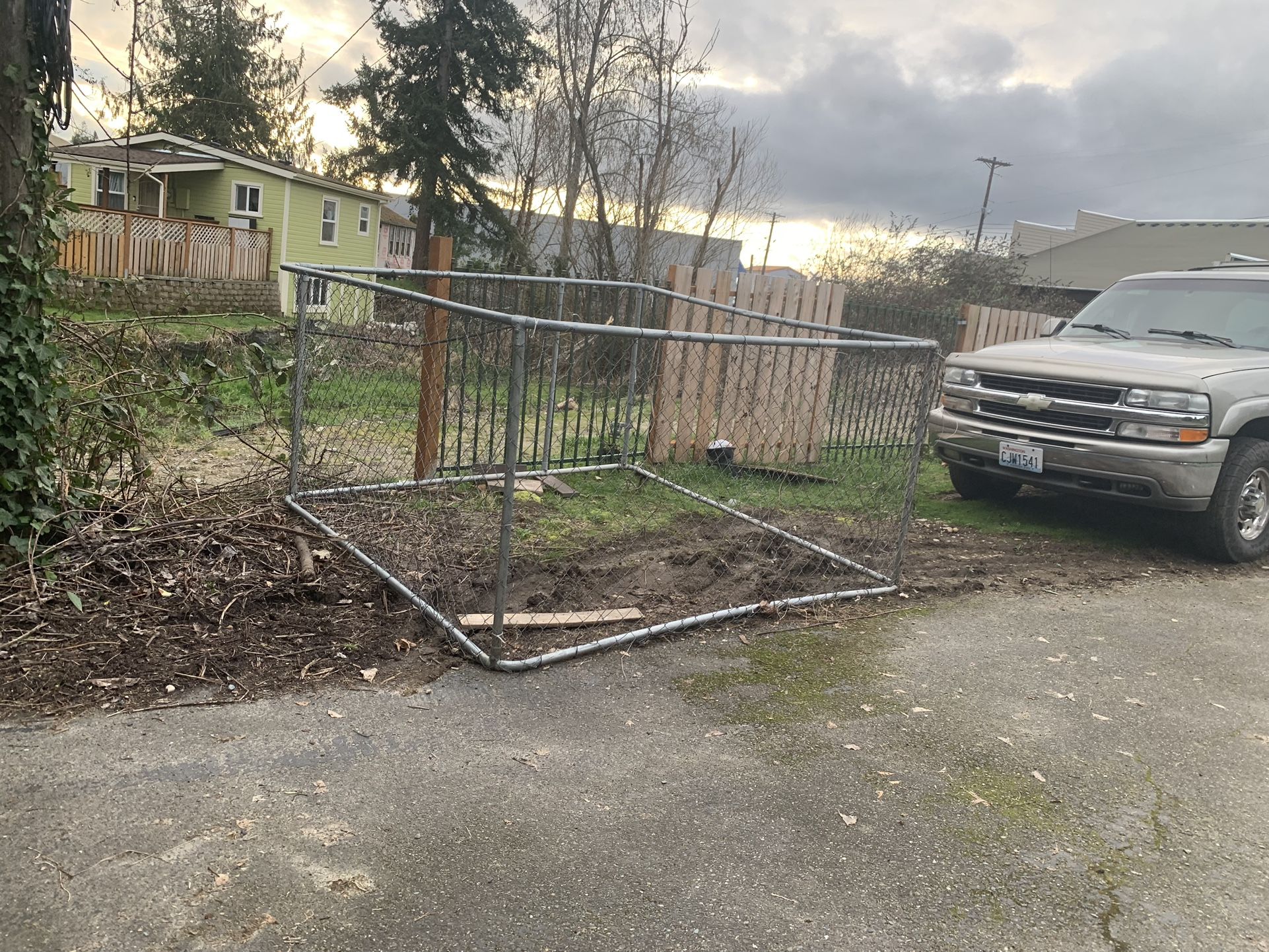 Chain Link Fence Kennel 10x10 No Gate Play pens