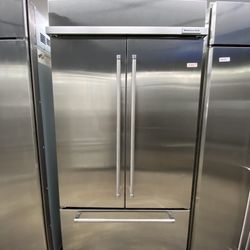 Kitchen Aid French Door Built In 42” Refrigerator Stainless Steel 