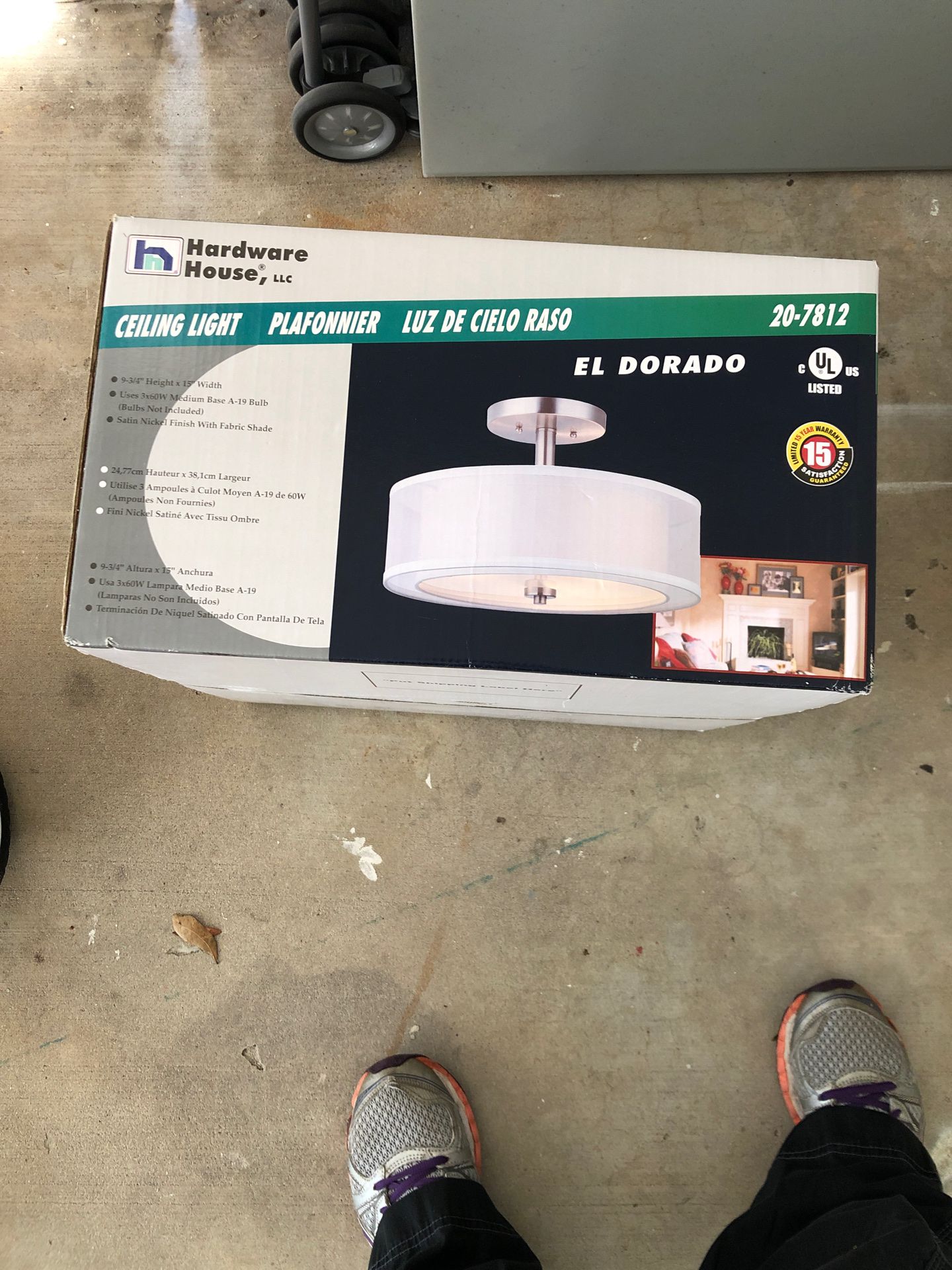 Flush mount fixture-new in box.
