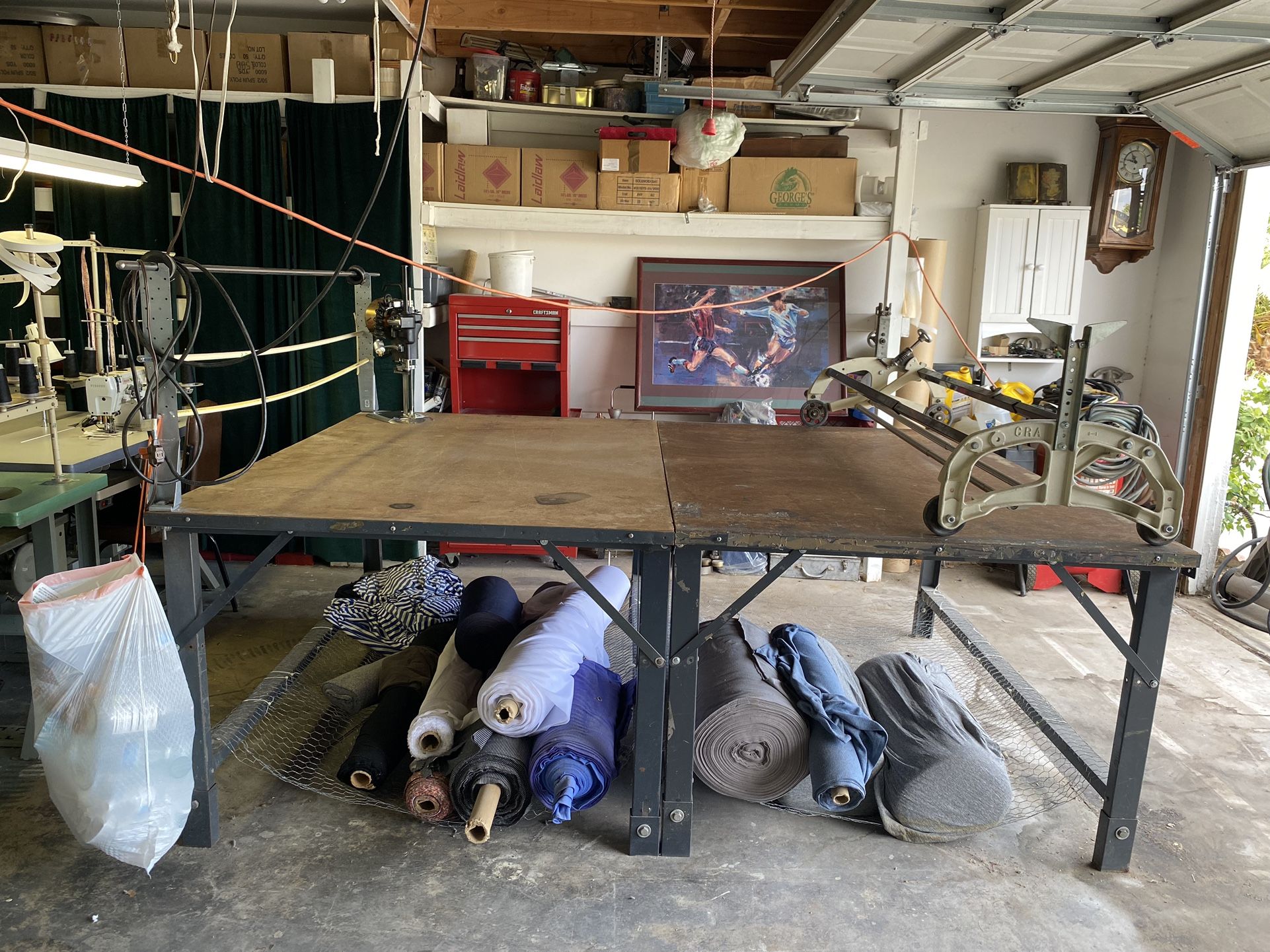 Fabric Cutting Table Collectibles & Art