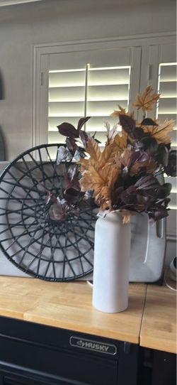 Floral vase and stems
