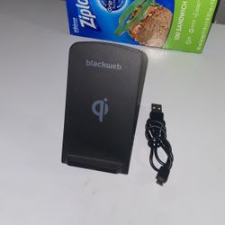 Black Web Wireless Charger/Phone Mount