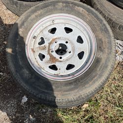 Rim/tires For Trailery 4inch1/4 Lug Patern