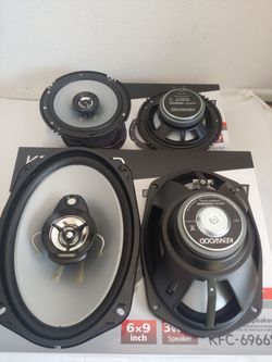 KENWOOD 1 PAIR 6.5" 2 WAY 300 WATTS & 1 PAIR 6×9 3 WAY 400 WATTS CAR SPEAKER