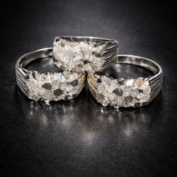 Men's Silver Nugget Style