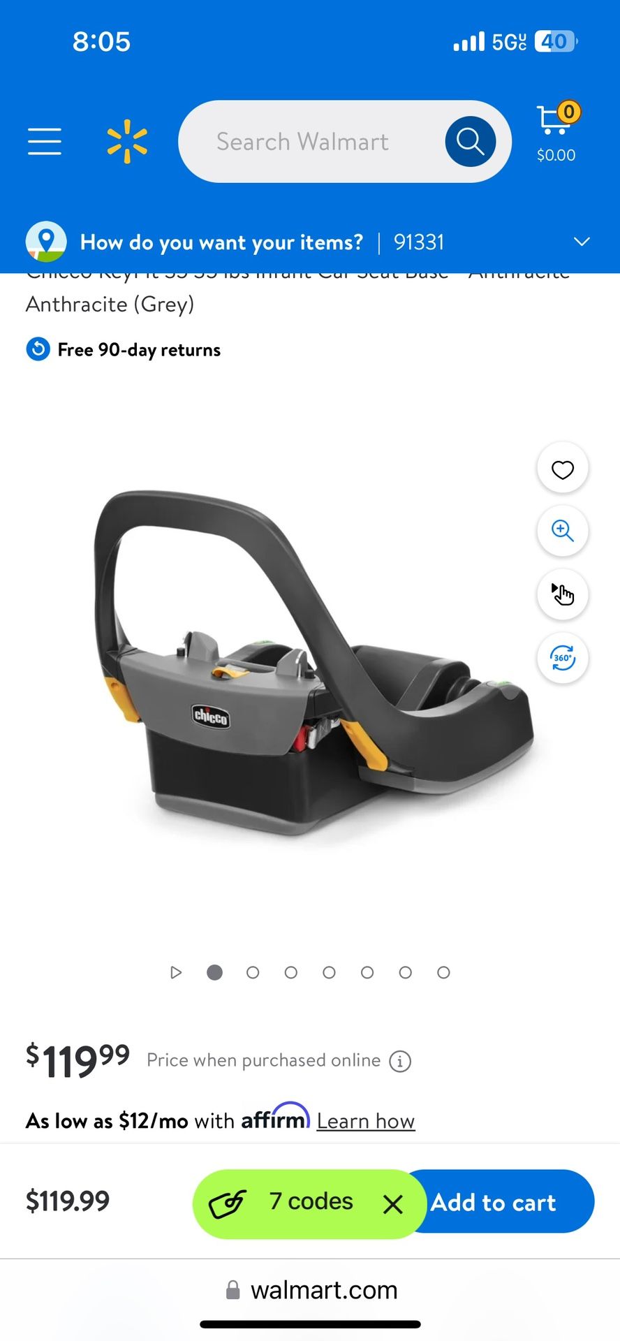 Chicco KeyFit 35 Infant Car Seat Base