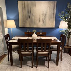 Beautiful Dining Set Very Good Condition!!! Table With 6 Chairs! I Can Deliver.