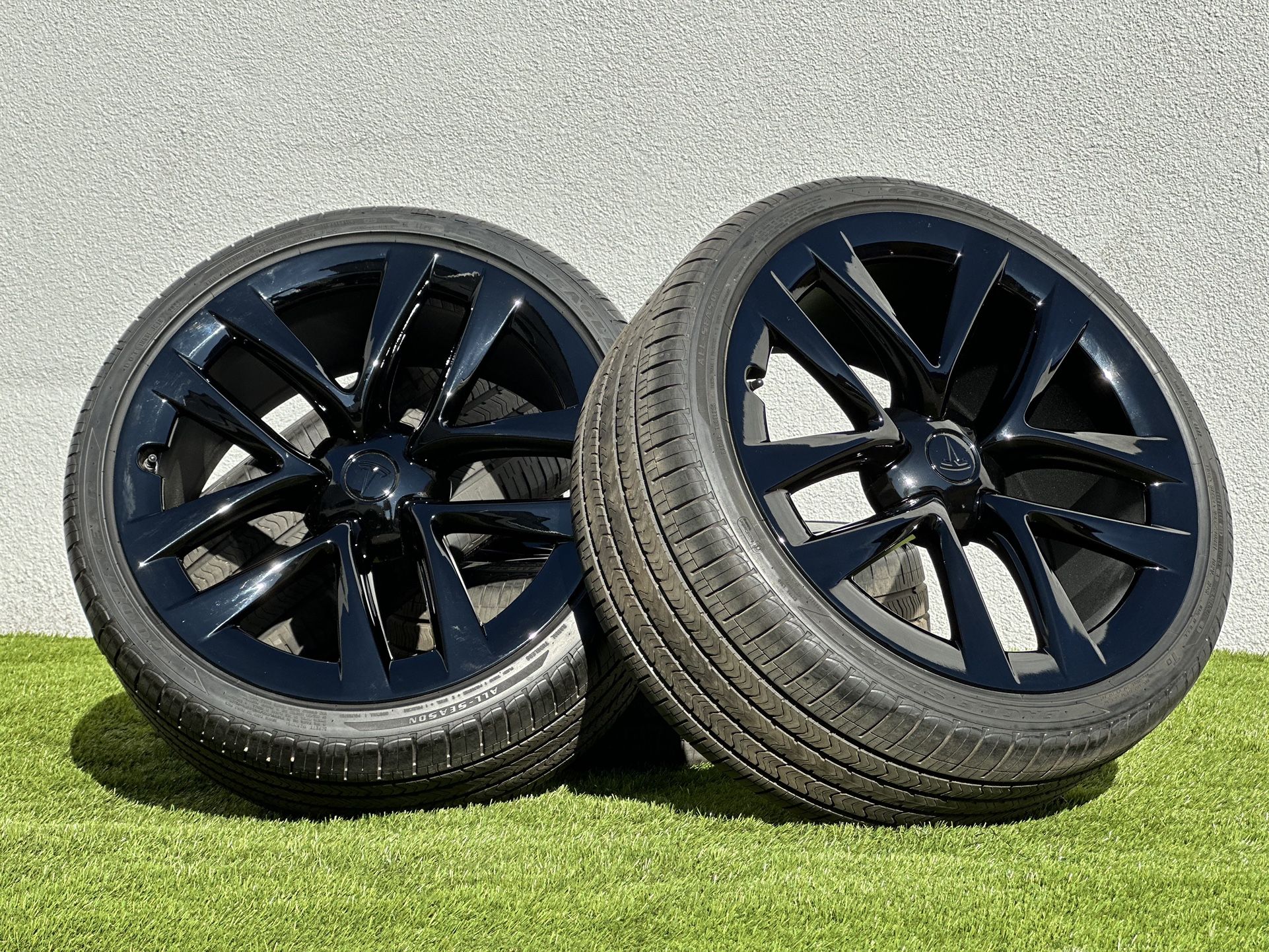 2024 21” Tesla Model X Wheels Model S Factory oem rims 5x120 All Season Goodyear Tires