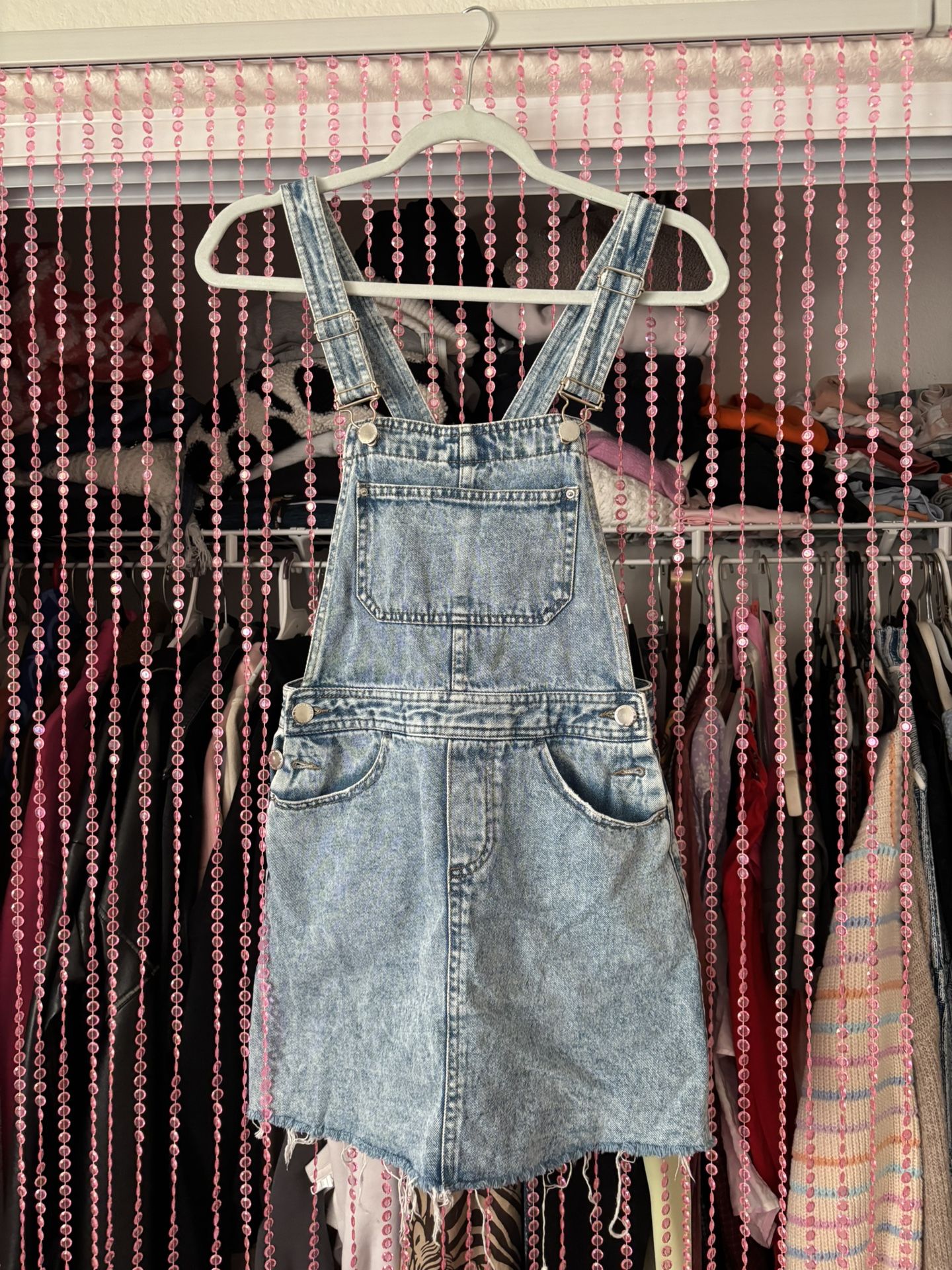 denim skirt overalls