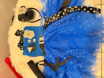 Blue Police Officer Tutu Costume Set size 2-3t