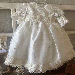 Vestido De Bautismo Para Niña / Girl’s Baptism Dress 