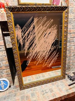 vintage large mirror 33x47inch