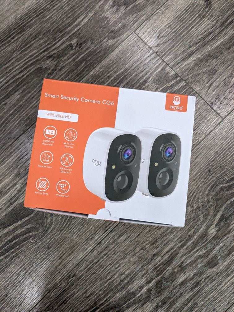 Set Of 2 Dzees Smart Security Cameras (CG6)