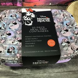 Disney Minnie Mouse Meal Prep 10 Containers -NEW