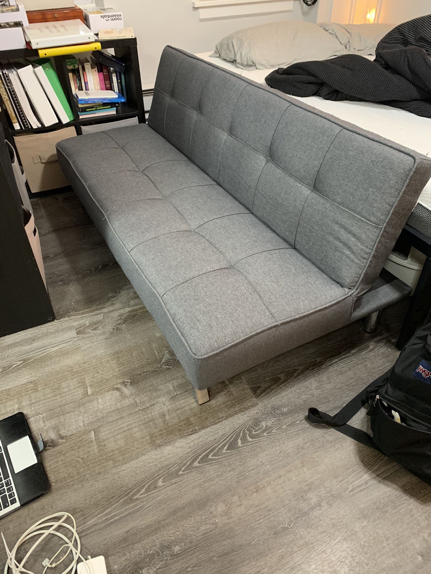 Free small grey futon