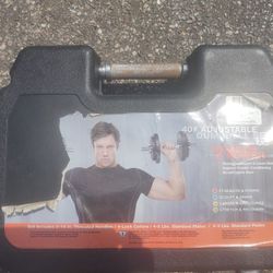 40 Lb Adjustable Bar Bell Set