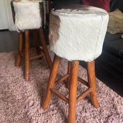 Cowhide Stools Made In Africa 