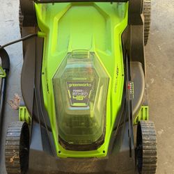 Greenworks 48v Mower Bundle