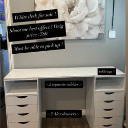 White Nail Desk 