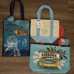 Trader Joe’s Mini Canvas, Ocean & Sardines Bags- $40 (Plantation)